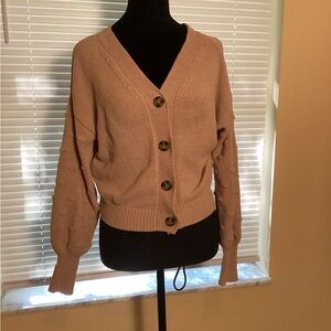 Moon & Madison Pink Button-Up Cardigan